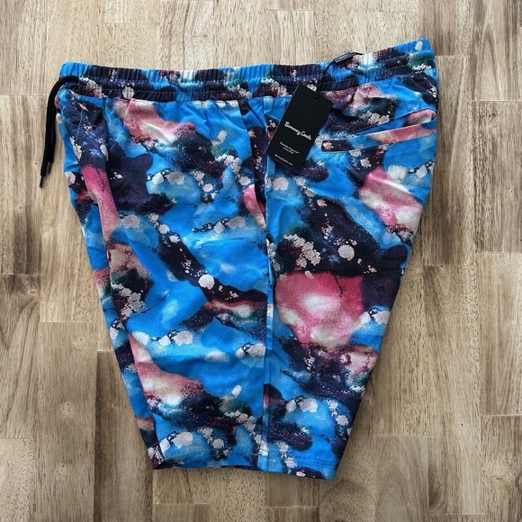 Barney Cools 16.5” Swim Shorts Poolside Acid Dye Nylon Trunks Mens Size L Bcools - Picture 4 of 7